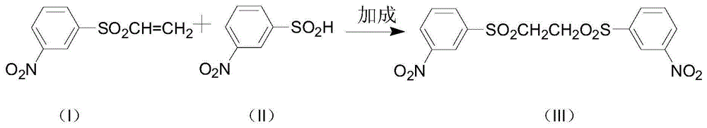 Synthetic method of 3-(beta-hydroxyethyl sulfonyl)-nitrobenzene