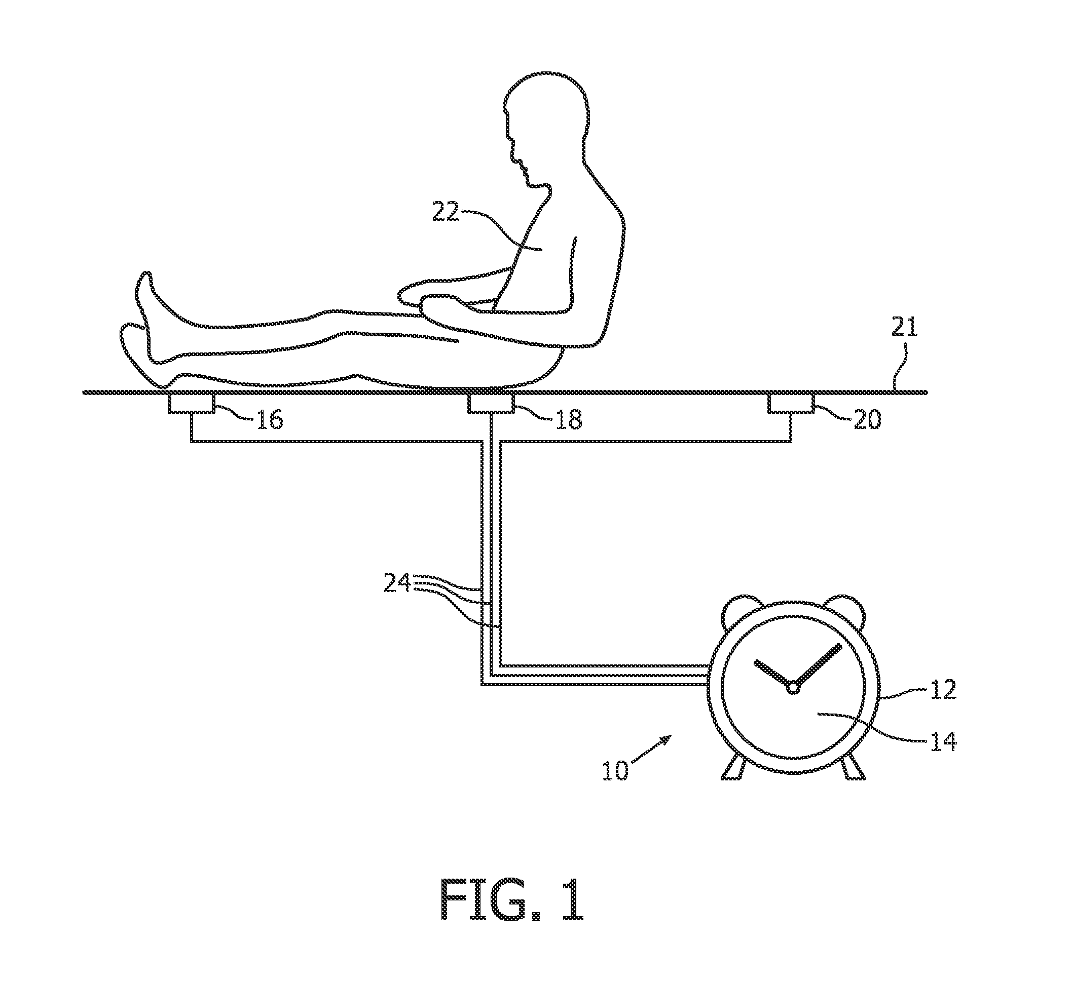 Alarm clock and method for controlling a wake-up alarm