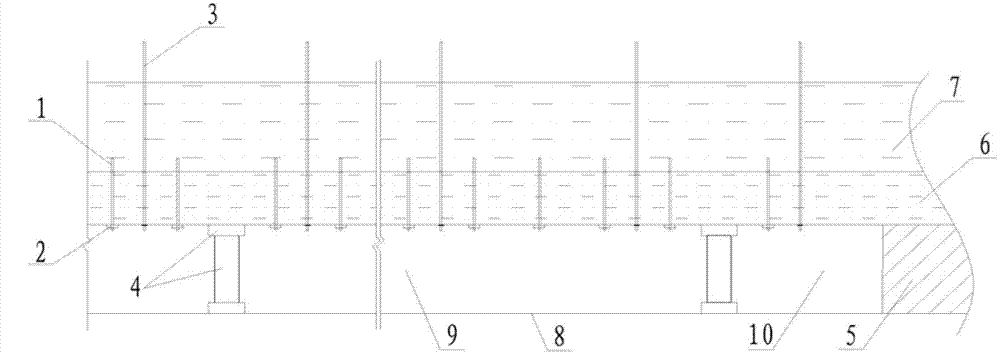 Support method for underground goaf roof of coal mine