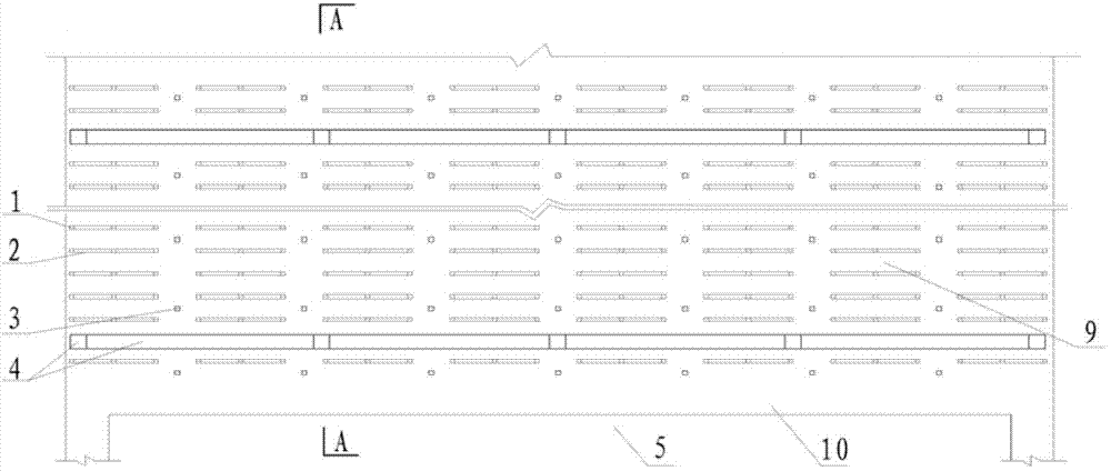 Support method for underground goaf roof of coal mine