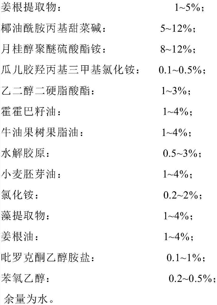 Preparation method and device for ginger root extract and hair-loss-preventing shampoo composition