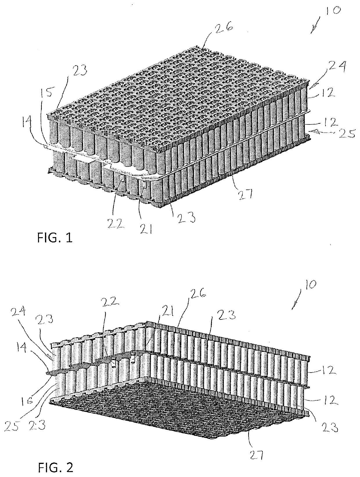 Serpentine counter flow cold plate for a vehicle battery module