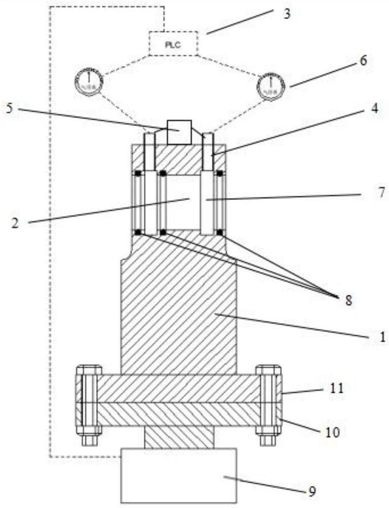 Cylinder cover water feeding pipe positive and negative material recognition reversing device and method