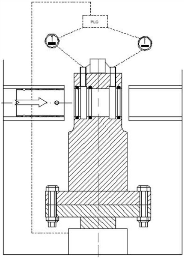 Cylinder cover water feeding pipe positive and negative material recognition reversing device and method