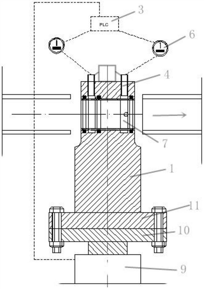 Cylinder cover water feeding pipe positive and negative material recognition reversing device and method