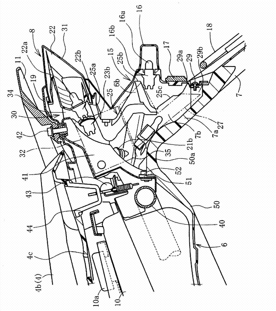 Rear lamp body structure for motorcycle