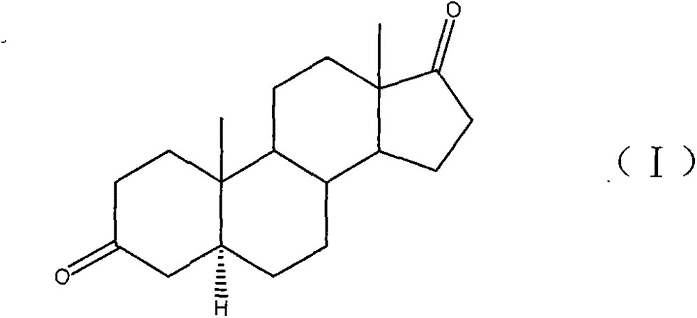 A kind of preparation method of 5α-androstanedione