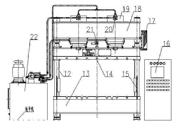 Automatic stamping production line for electric appliance casings