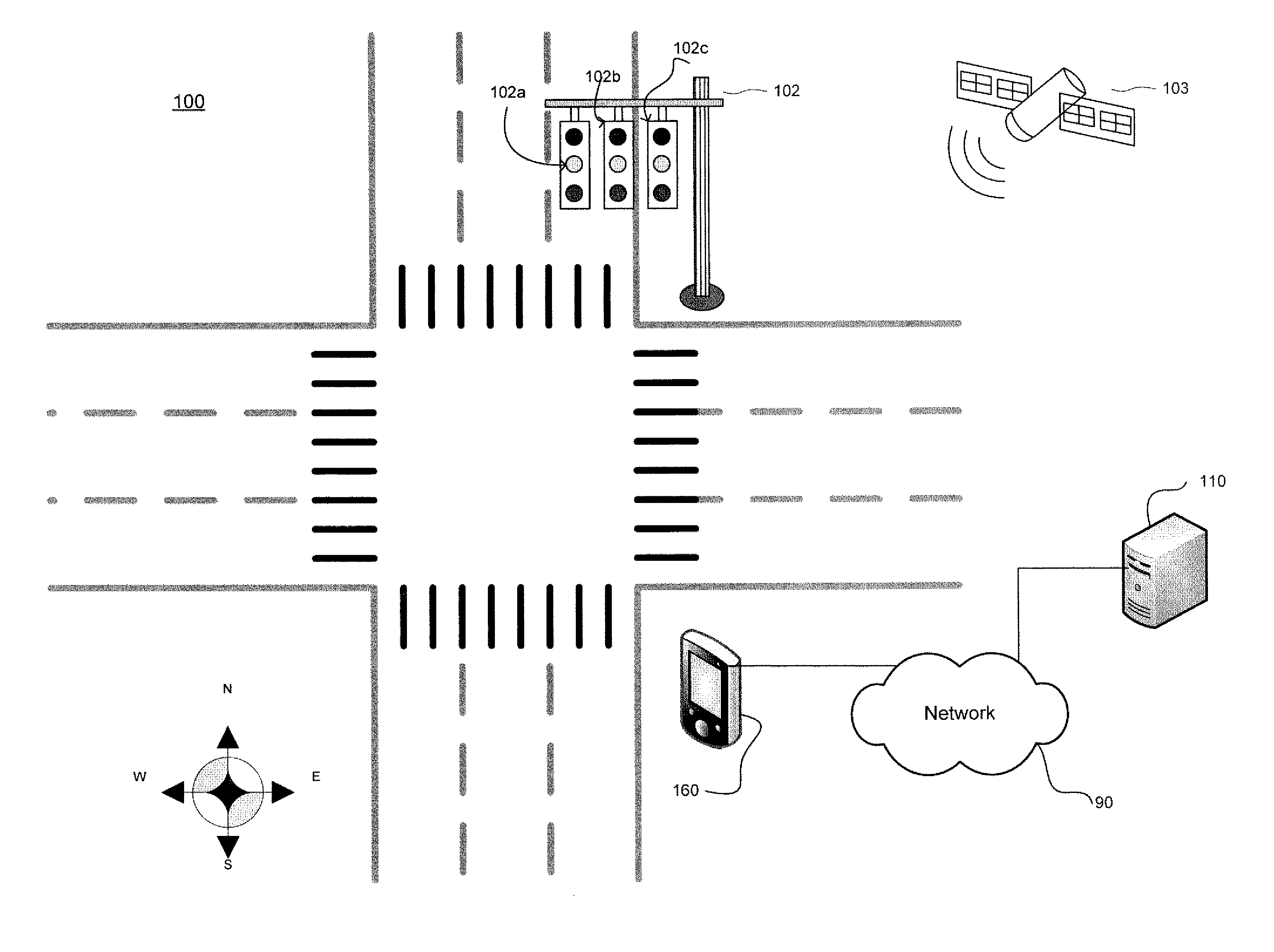 Traffic light detecting system and method