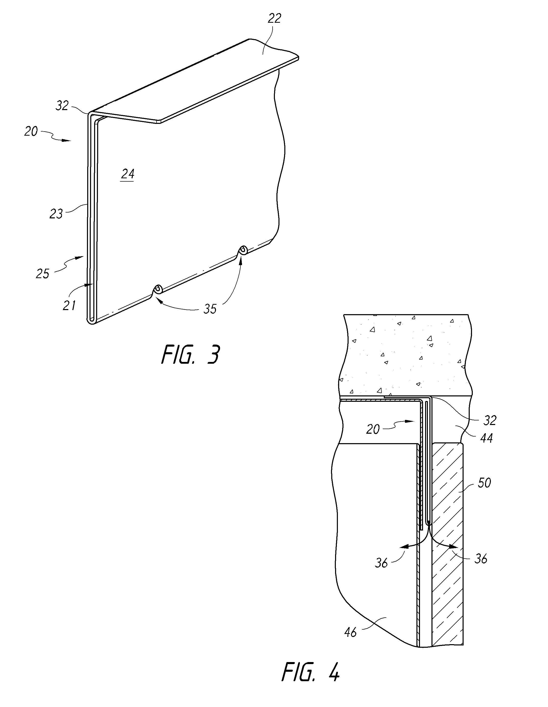 Fire-resistant angle and related assemblies