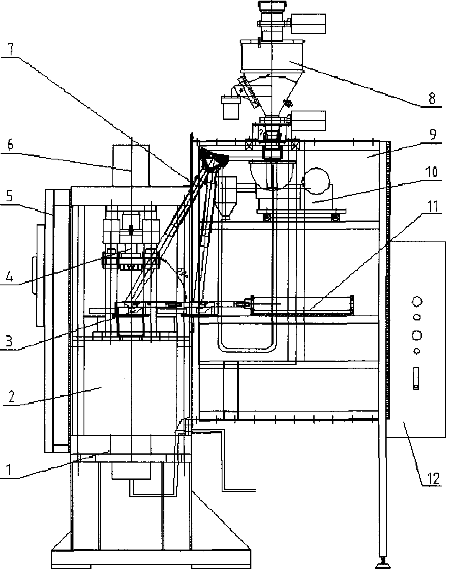 Oil press for automatically moulding rare-earth magnetic powder