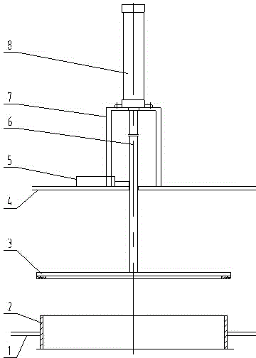 Dust remover lifting offline valve capable of preventing valve plate from accidentally falling