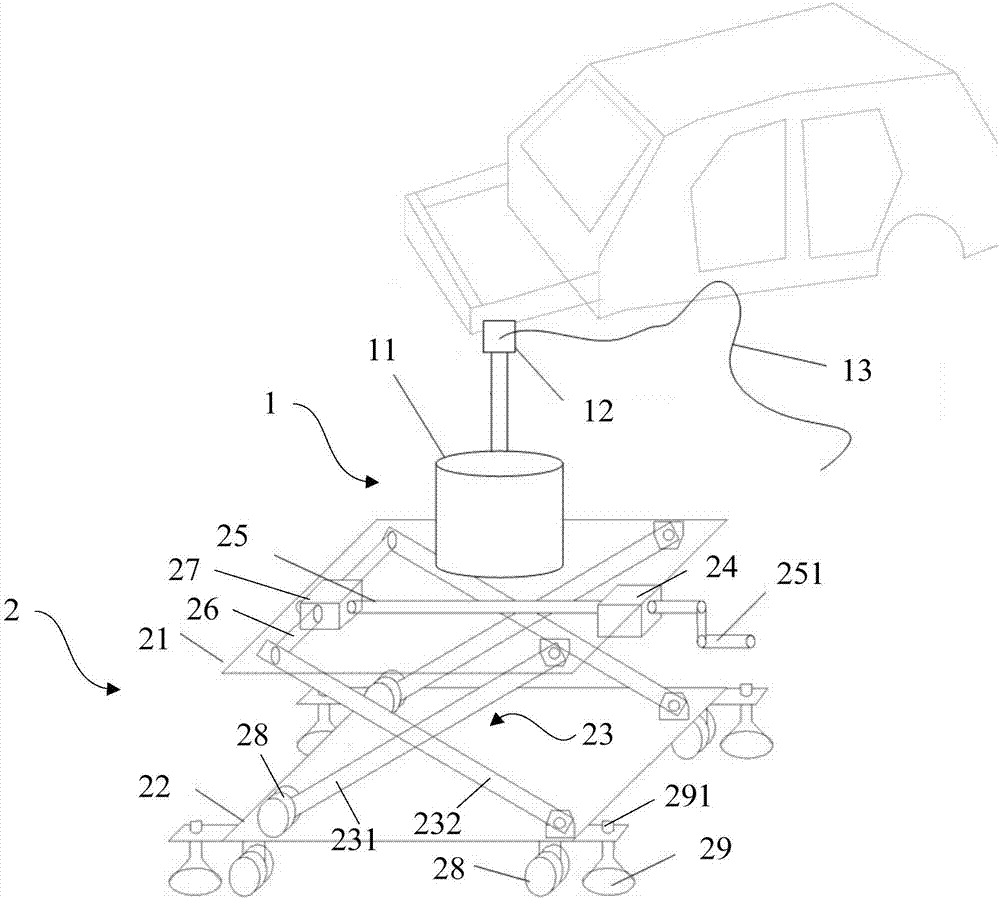 Vehicle body modal excitation device