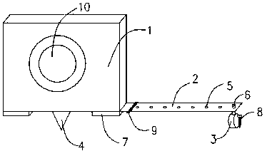 Drawing tape with suction cup