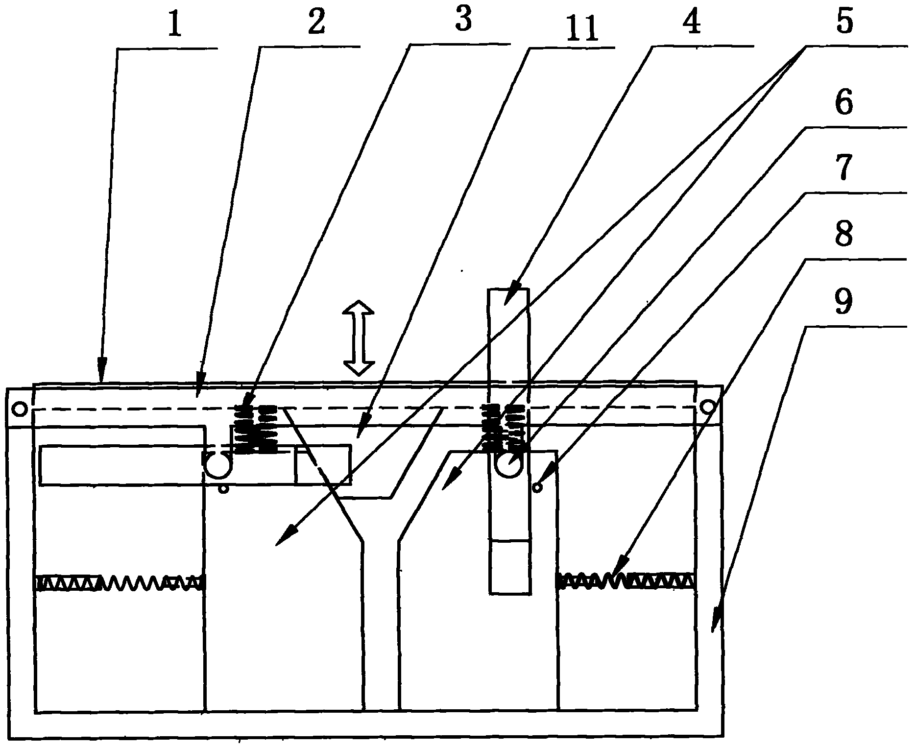 Weight-limit intelligent roadblock device based on self weight of vehicle