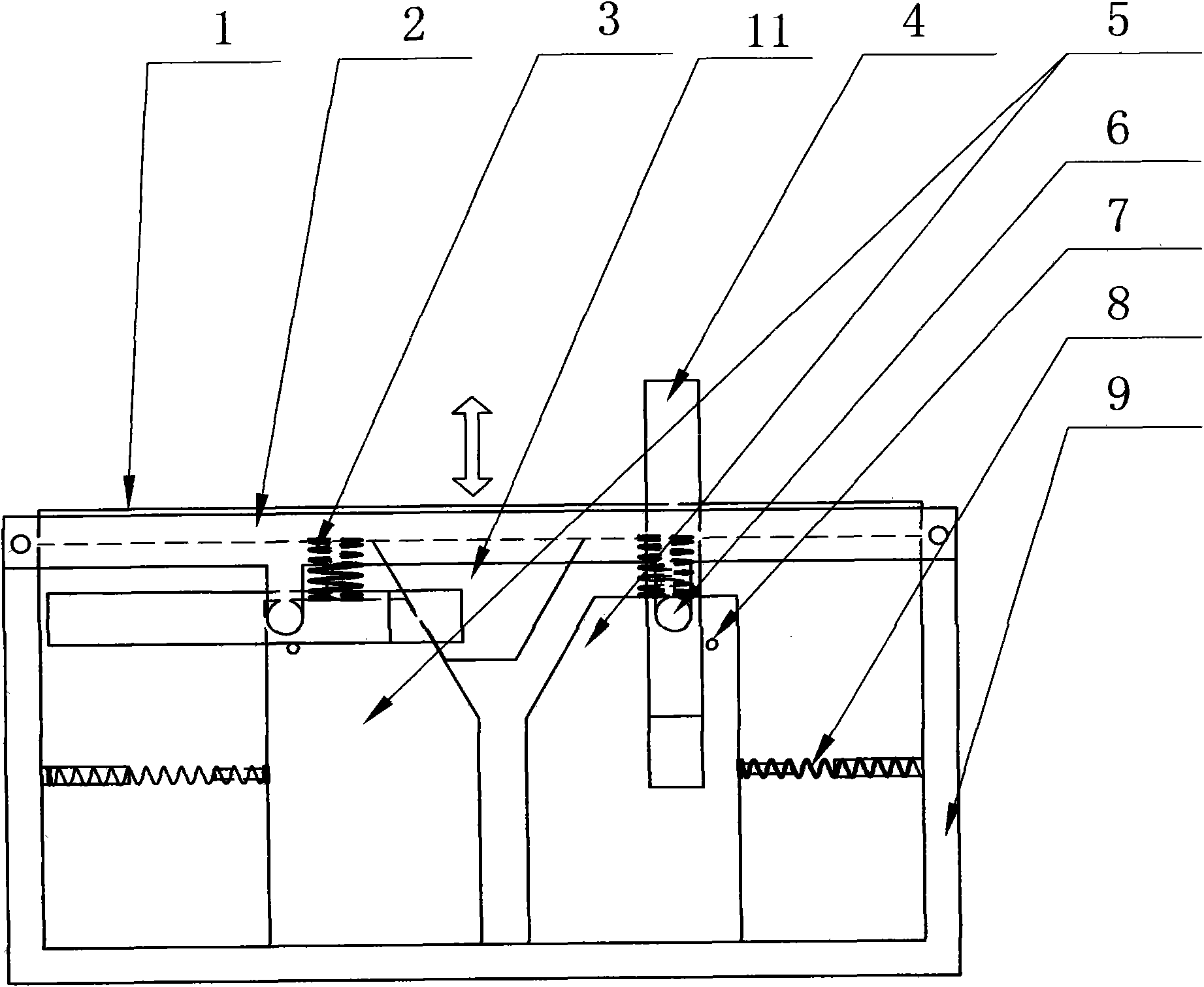 Weight-limit intelligent roadblock device based on self weight of vehicle