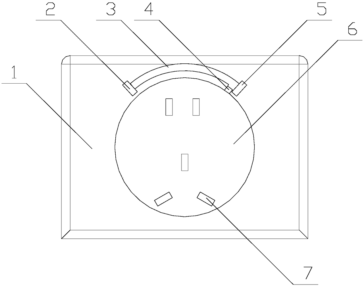 Mechanical security protection socket