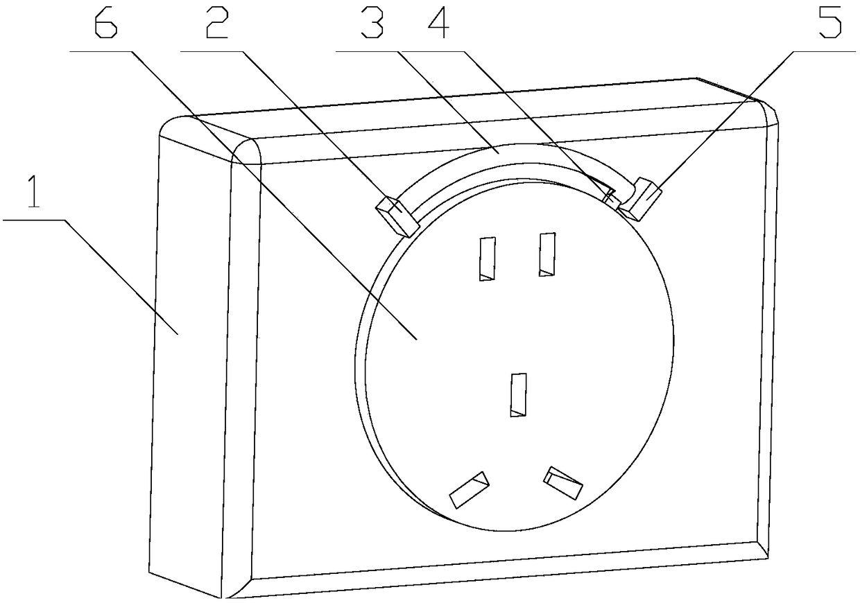 Mechanical security protection socket