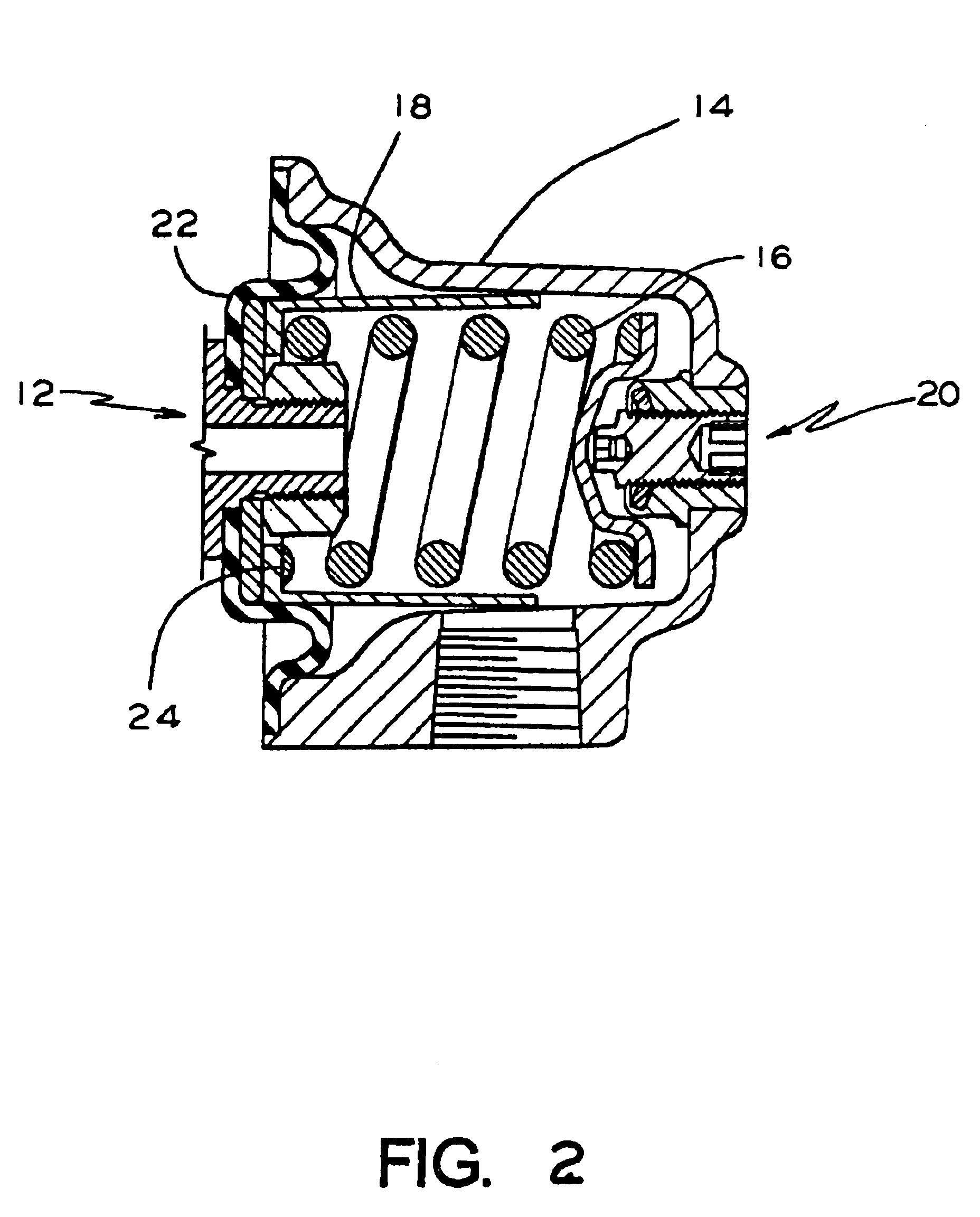 Locomotive brake valve equipped with a range spring dampener