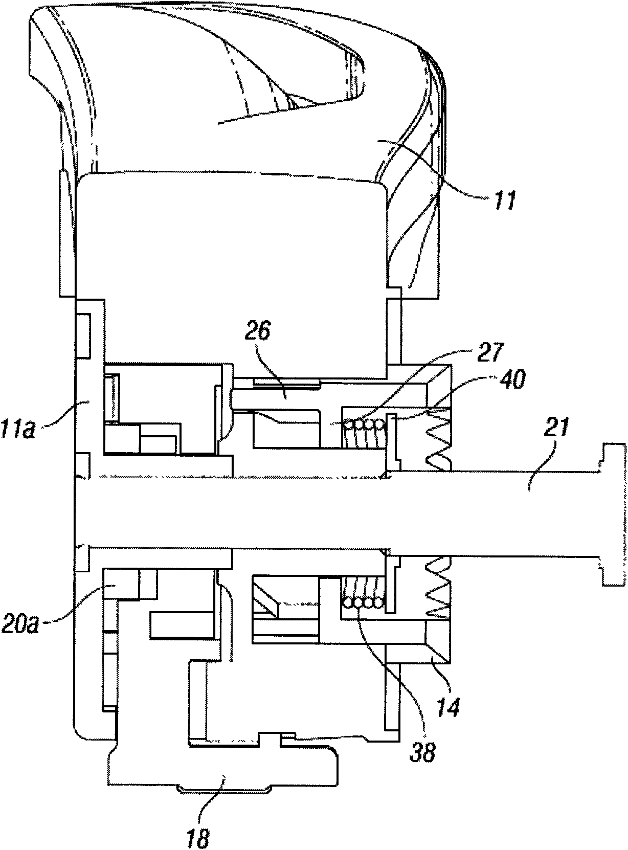 Wheel braking mechanism