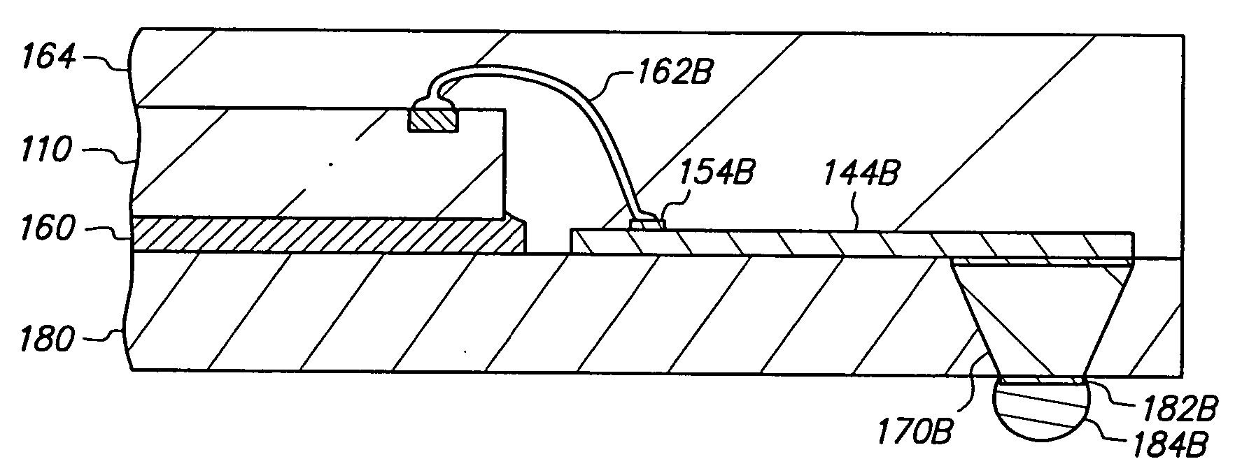 Method of making a semiconductor chip assembly using multiple etch steps to form a pillar after forming a routing line