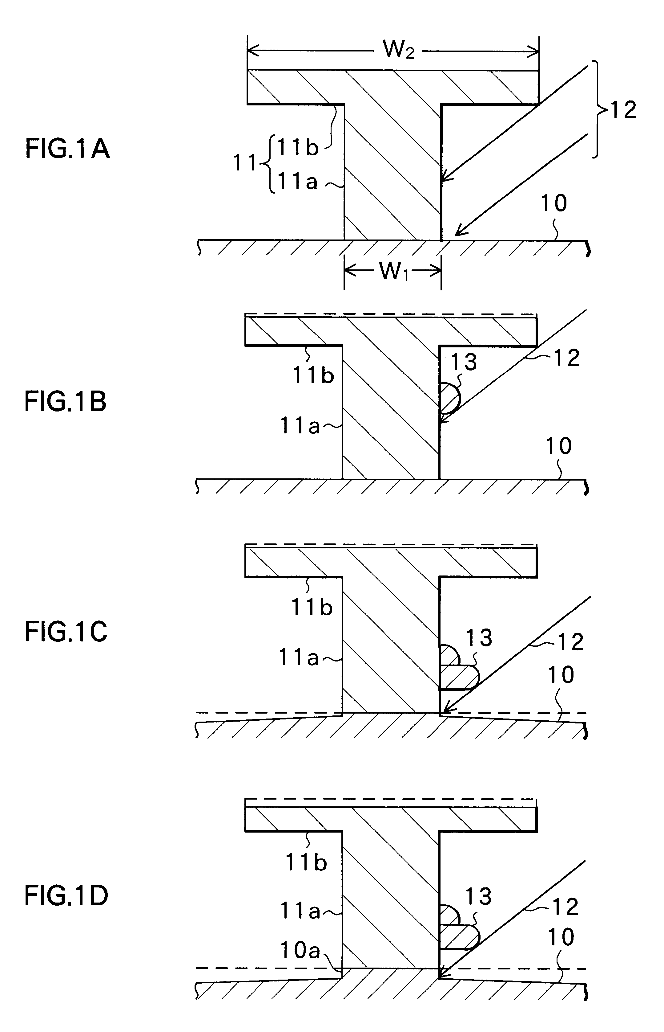 Etching mask, method of making same, etching method, magnetic head device and method of manufacturing same