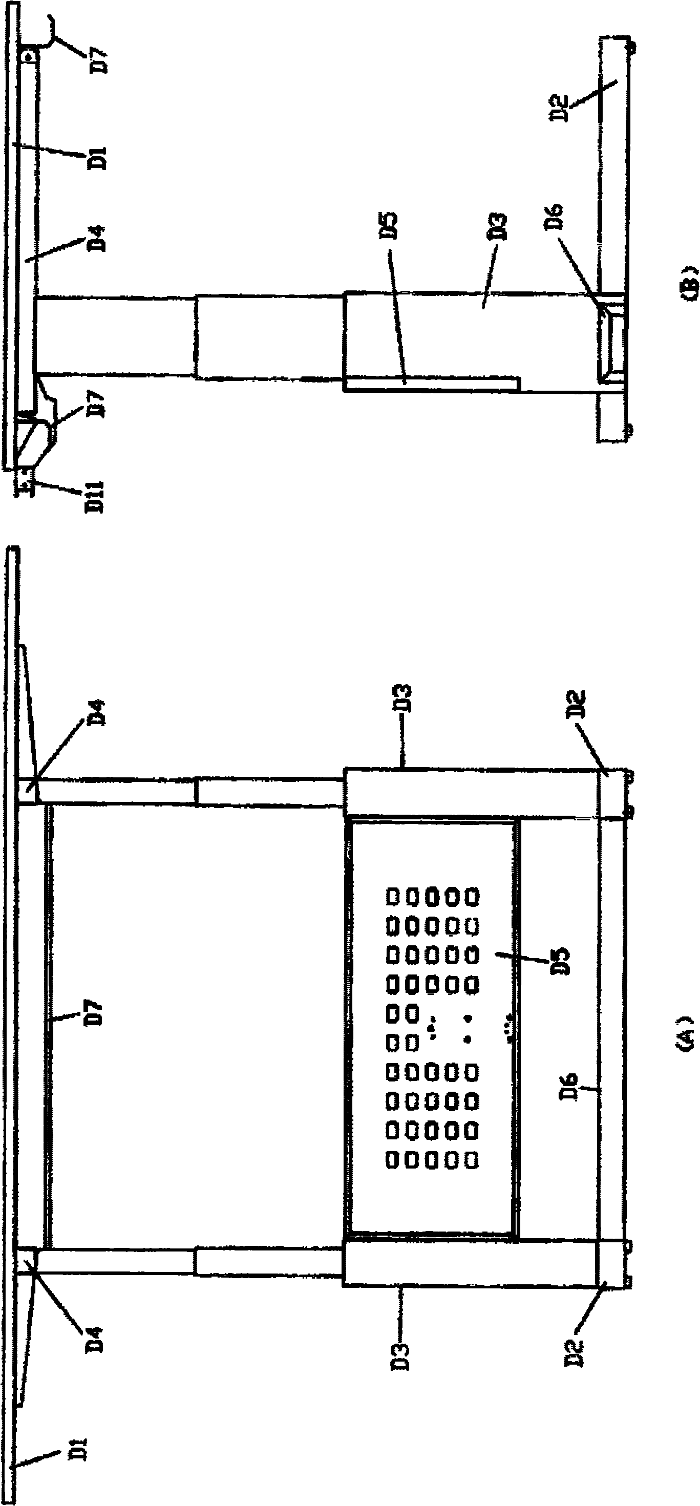 Table with lifting device