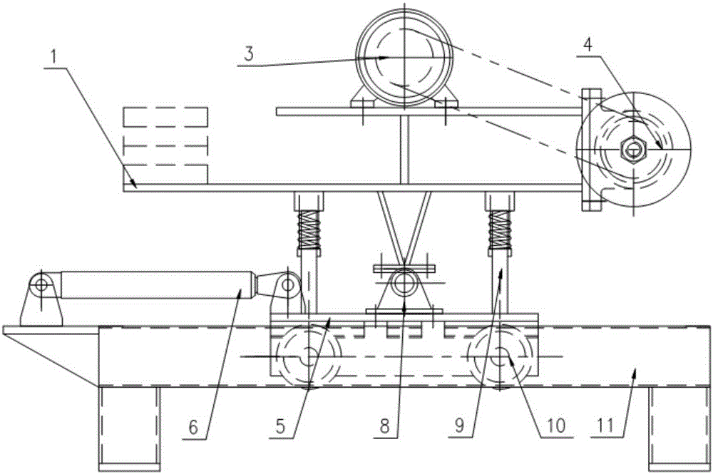 Cast tube inserting opening polishing machine