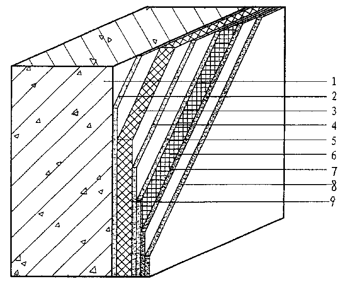 Heat insulating polyurethane wall and its construction process