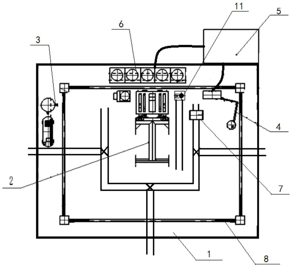 One-stop scraped car disassembling platform and disassembling method thereof