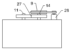 Jaw crusher provided with buffering material feeding hopper