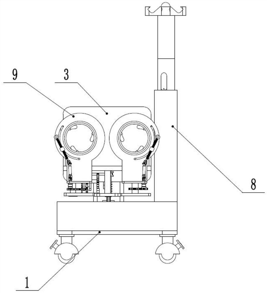 Auxiliary device for hip joint endoscope puncture