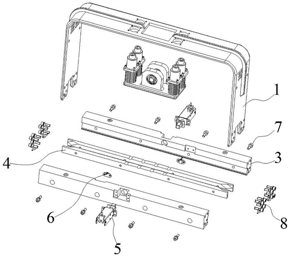 A combination structure of clip lock and suspension of hanging box