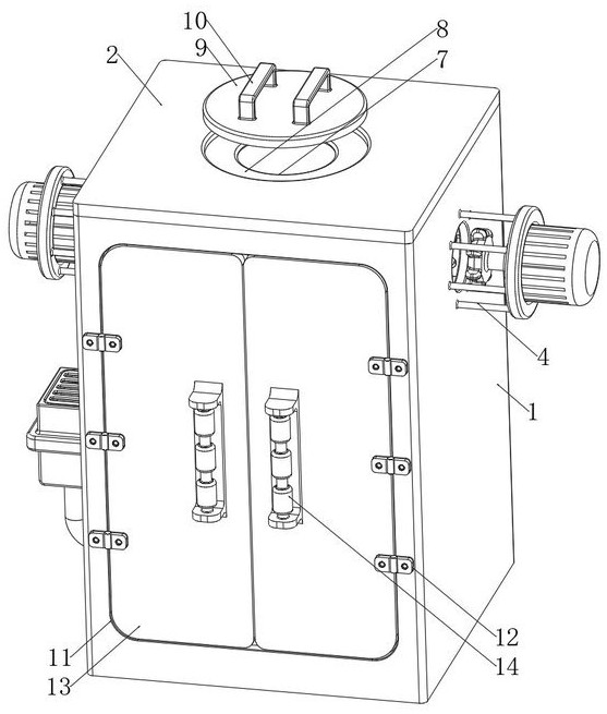 Intelligent grease anti-adhesion storage device with uniform heating function