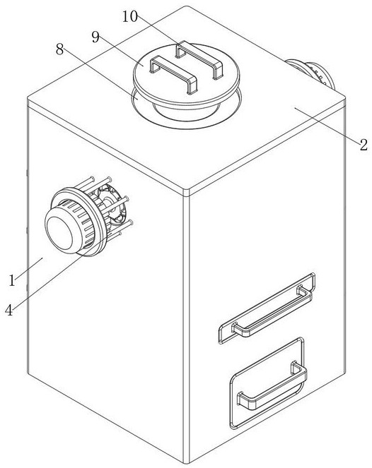 Intelligent grease anti-adhesion storage device with uniform heating function