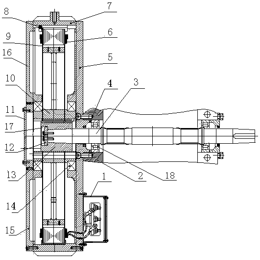 Semi direct drive permanent magnet motor