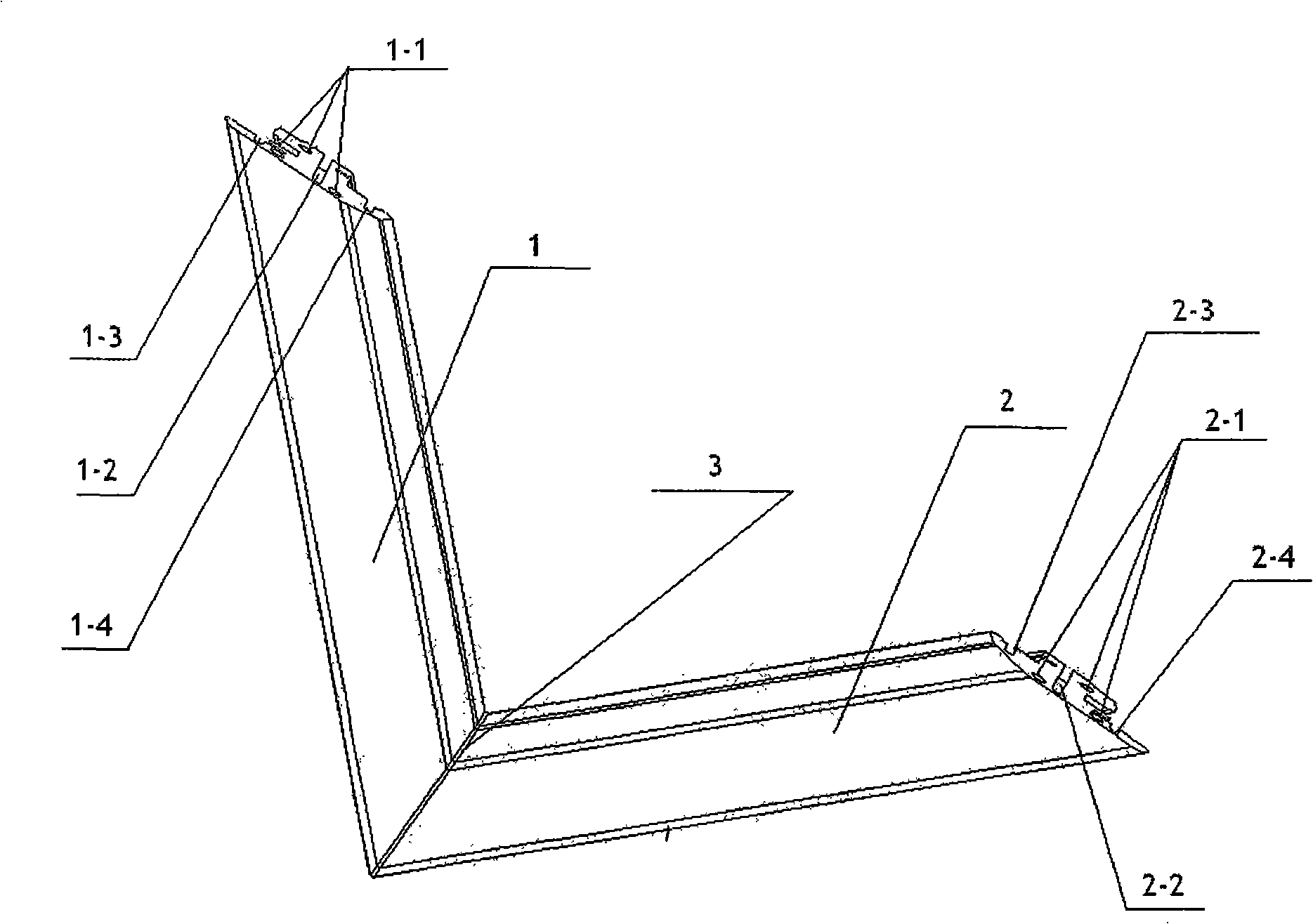 Door and window system possessing wood door and window 45 degree tenon joint board and its assembly method