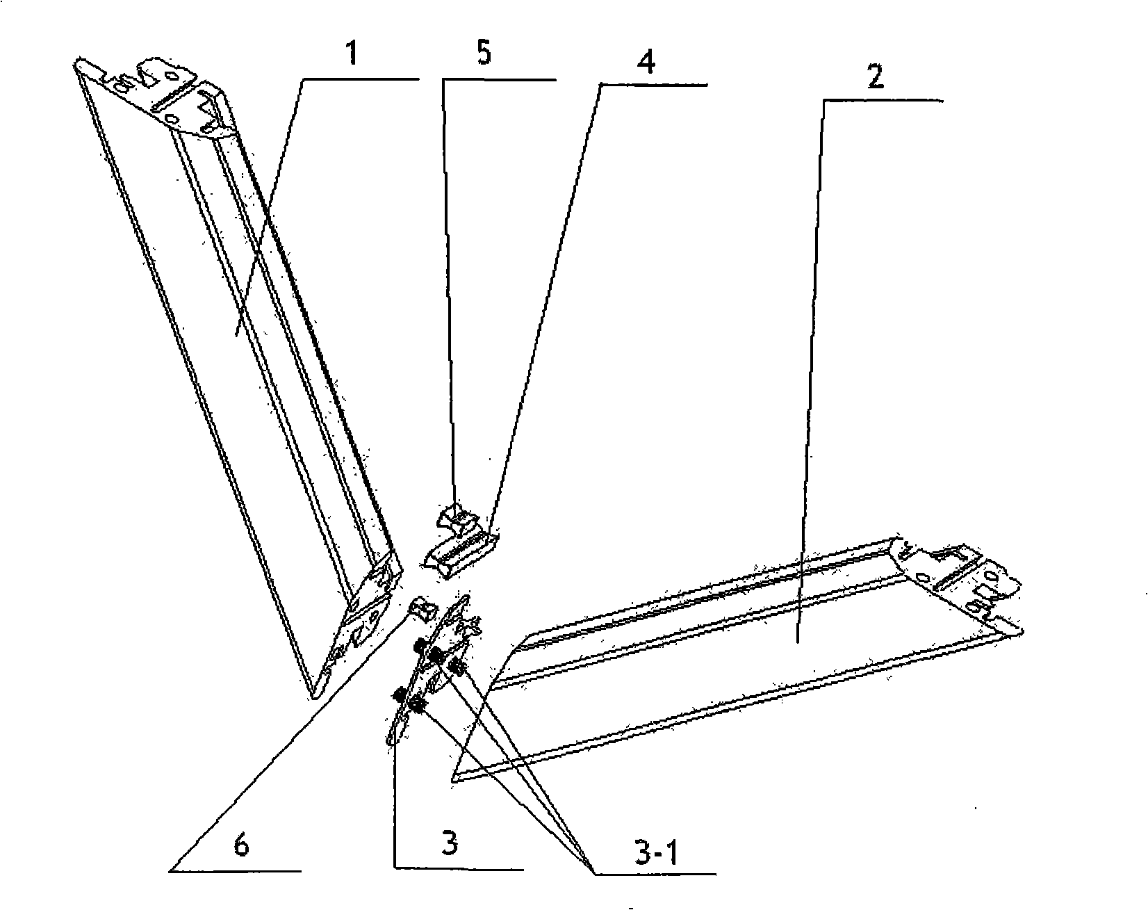 Door and window system possessing wood door and window 45 degree tenon joint board and its assembly method