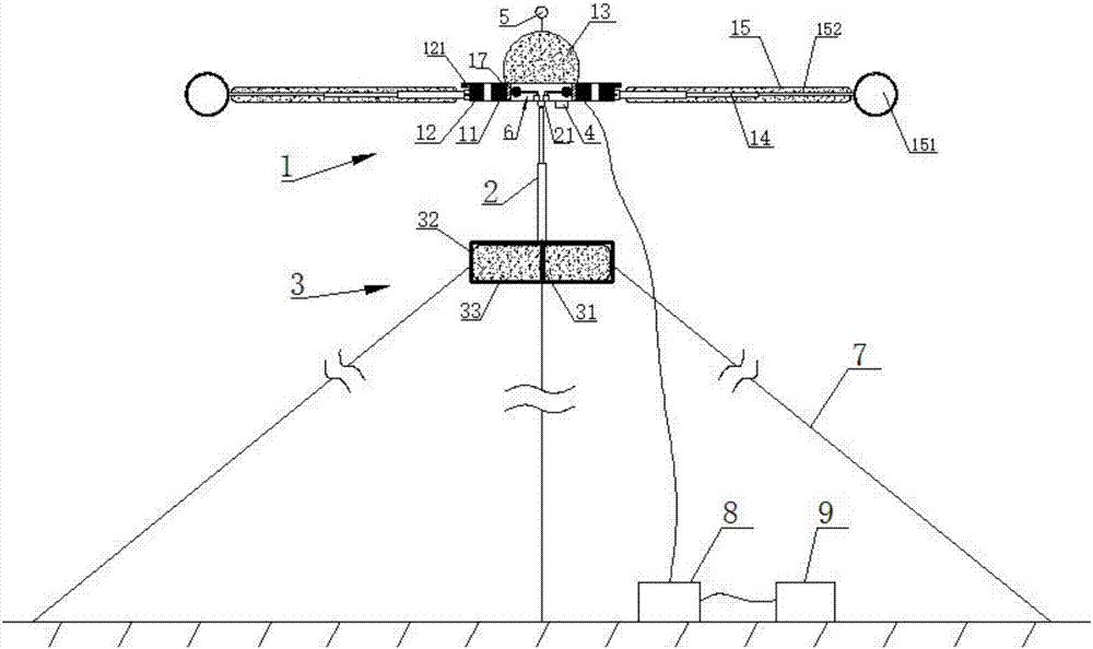 Portable outdoor floating power generation device and work method thereof