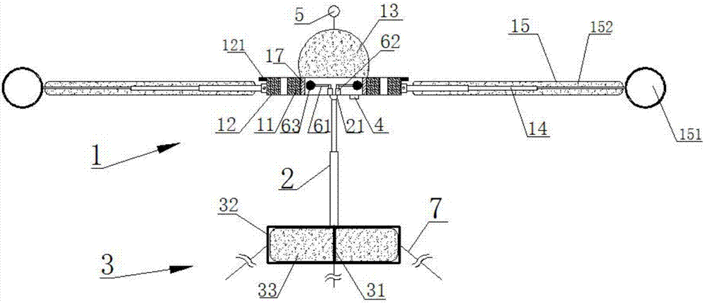 Portable outdoor floating power generation device and work method thereof