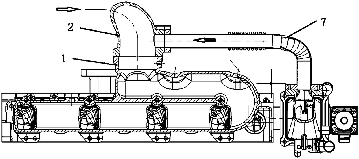 Air feeding system of four-cylinder engine