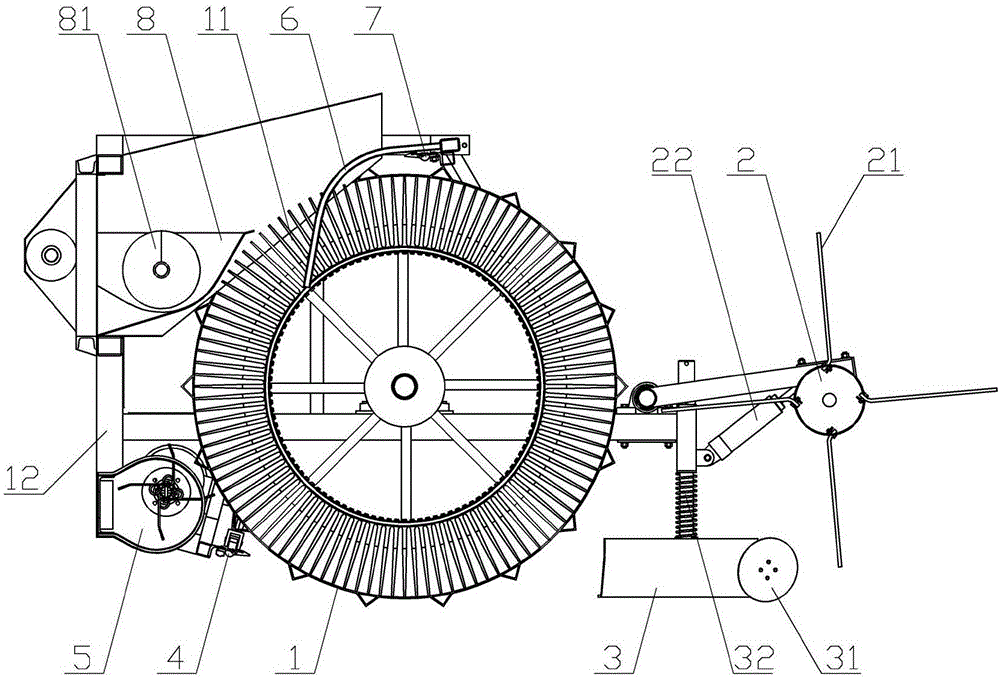 Harvesting platform and application thereof in seed melon harvesting equipment