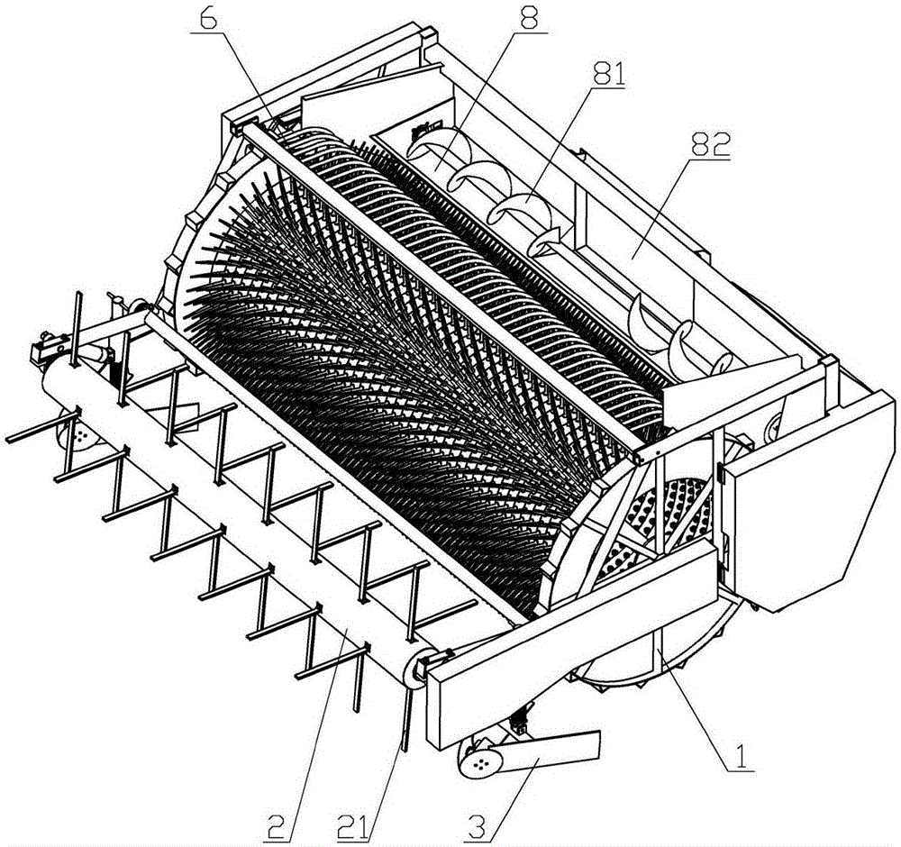 Harvesting platform and application thereof in seed melon harvesting equipment