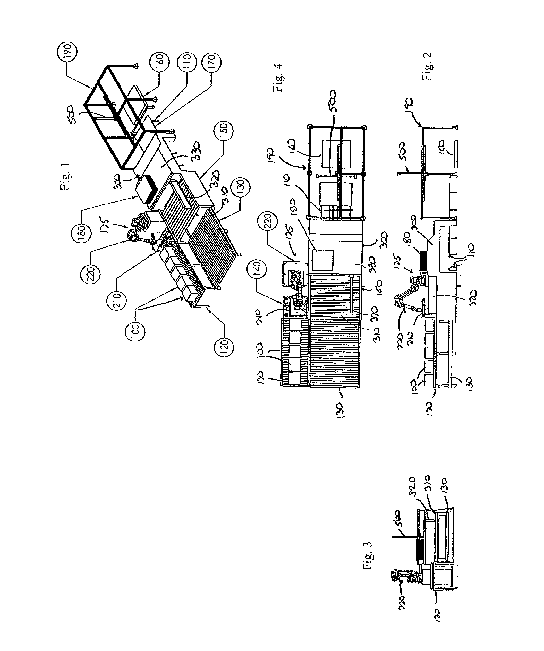 Aligning and stacking palletizing machine