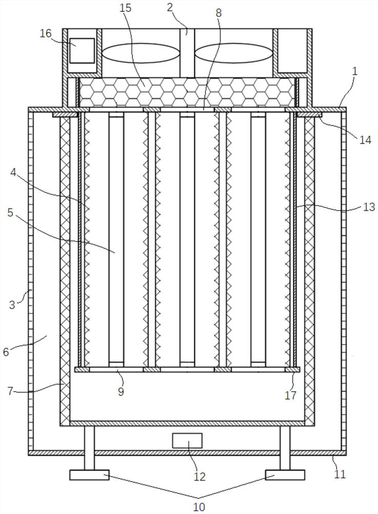 A photocatalytic air purification device