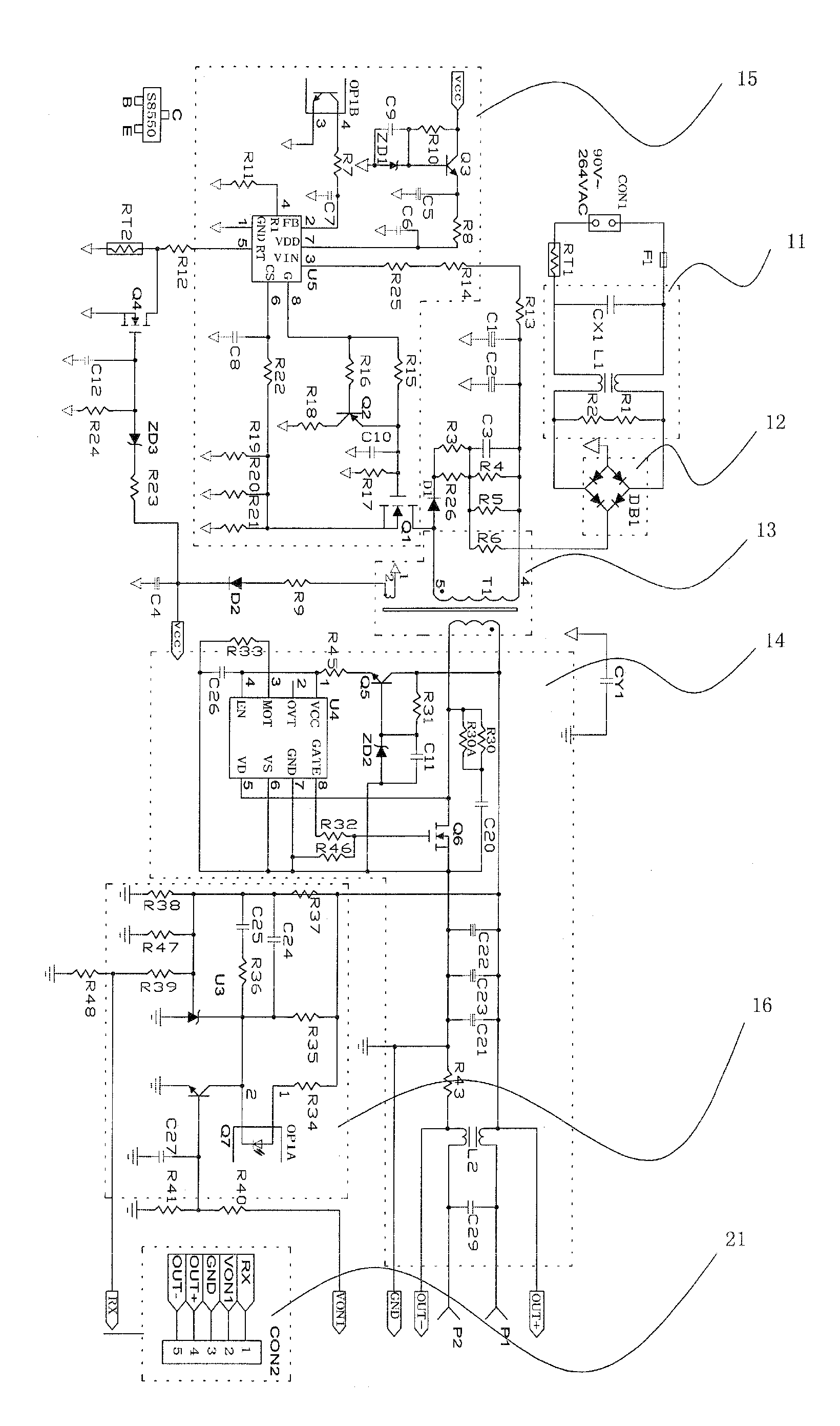 Electrical power adaptor with self-adjusting output voltage regulation