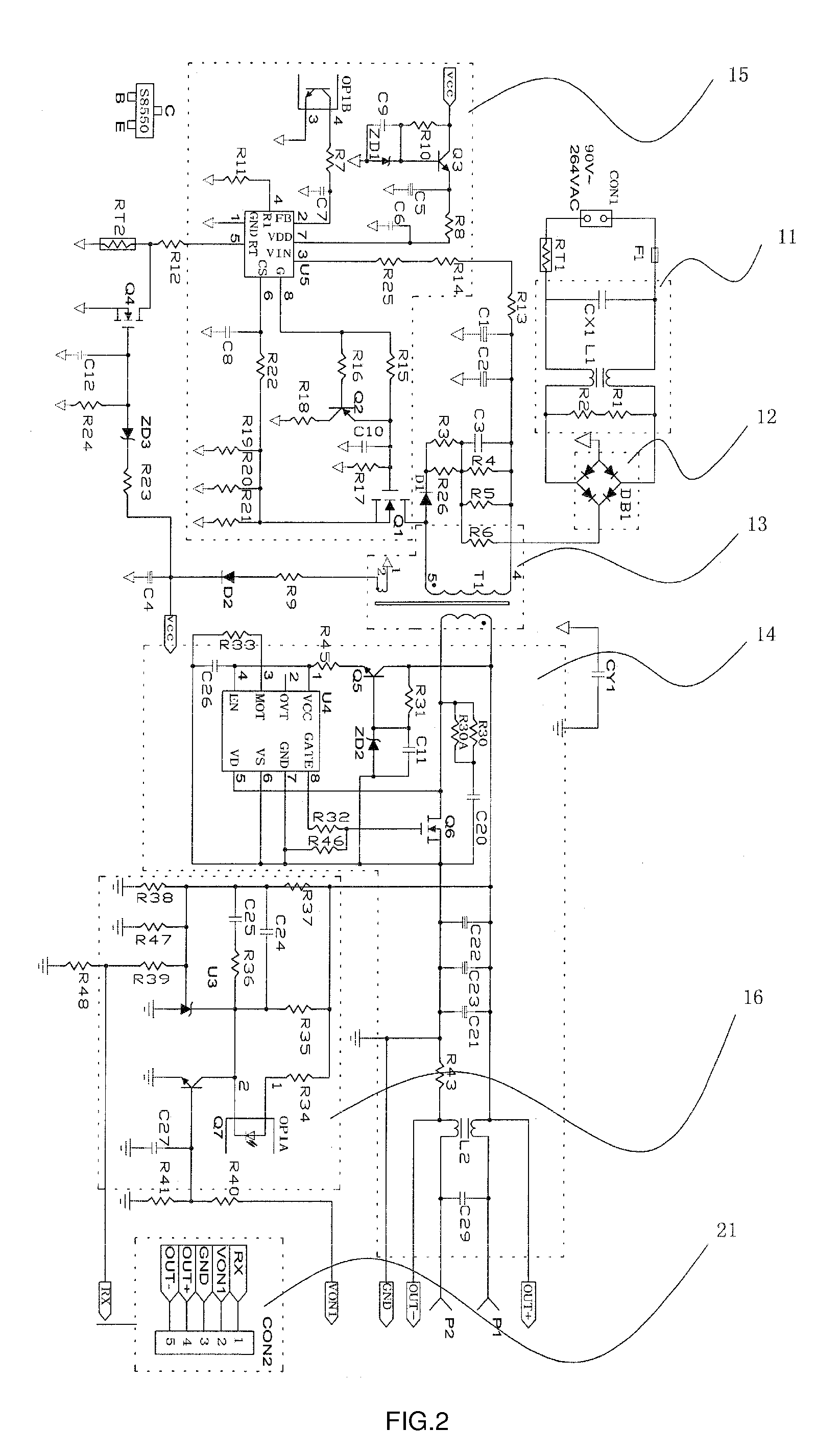 Electrical power adaptor with self-adjusting output voltage regulation