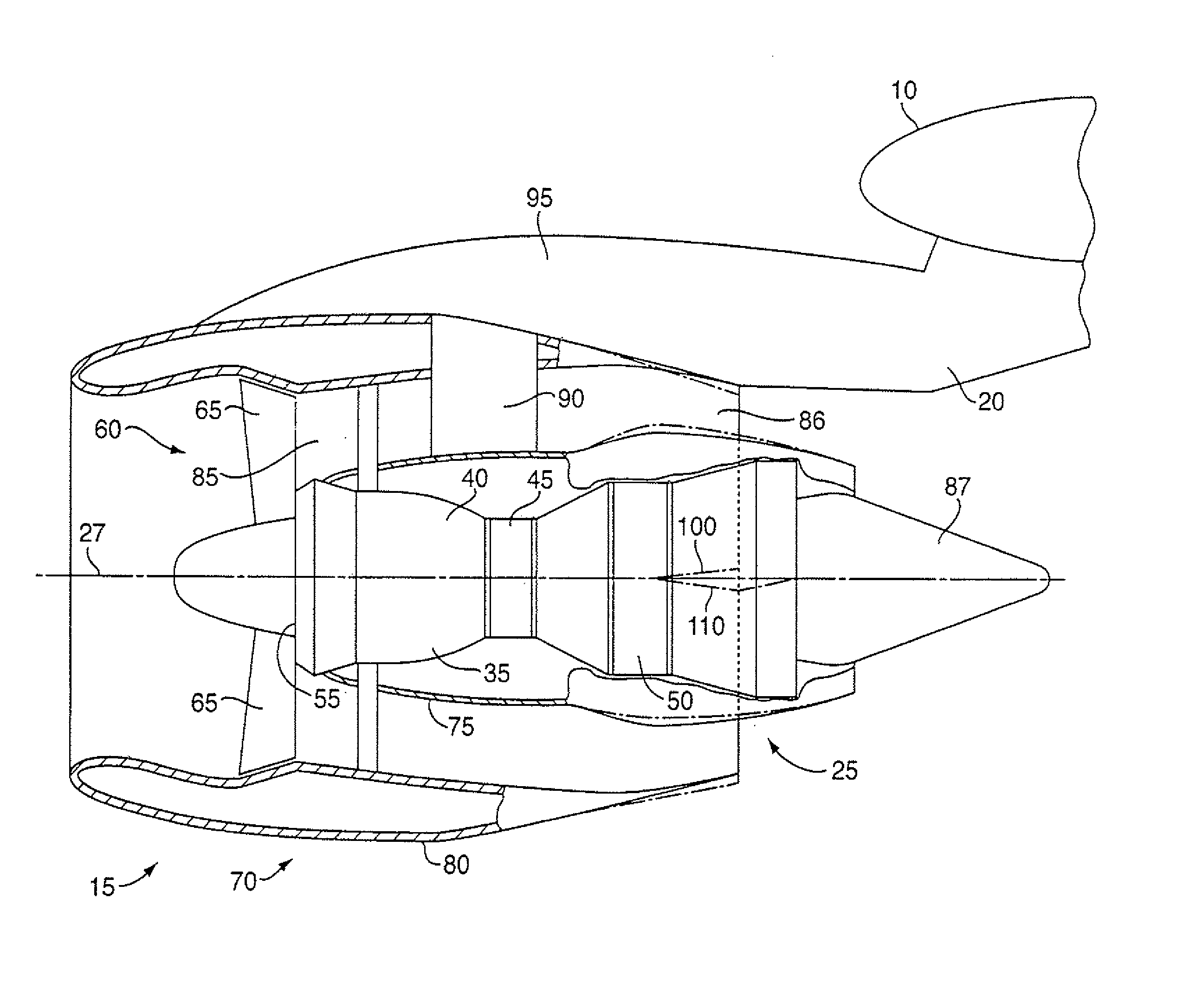 Fan exhaust nozzle for turbofan engine