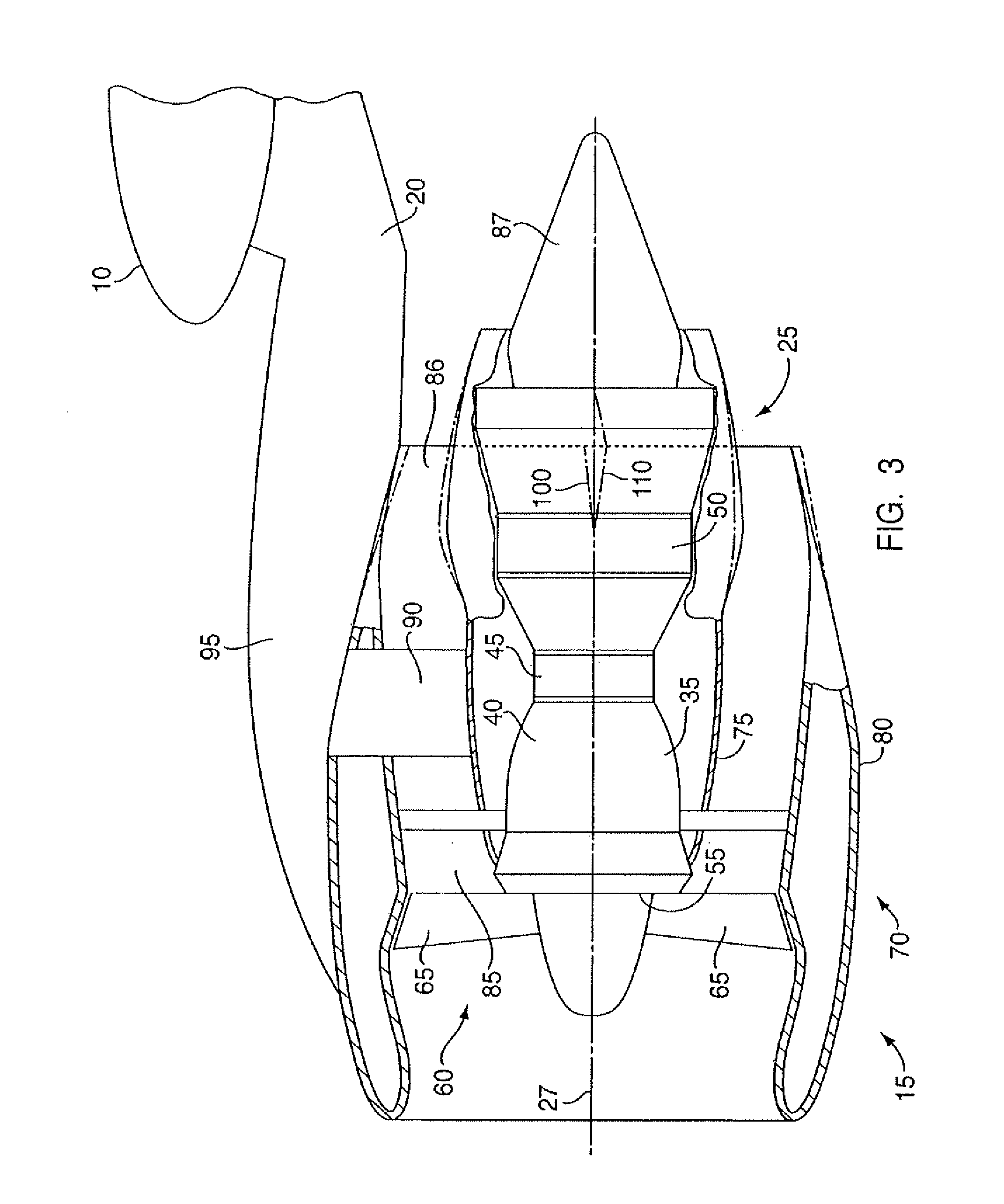 Fan exhaust nozzle for turbofan engine