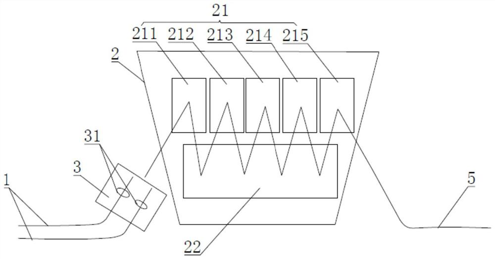 Multi-layer cascade diffraction vortex beam multiplexing and demultiplexing device